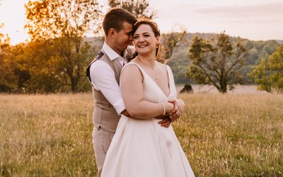 Sunset Wedding Portrait