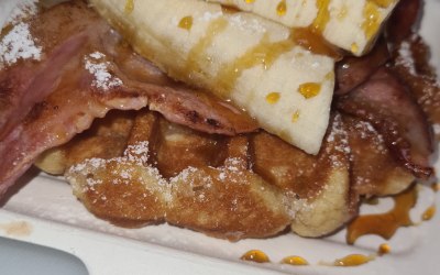 Waffles Bacon & Banana