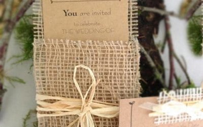 rustic wedding invitation