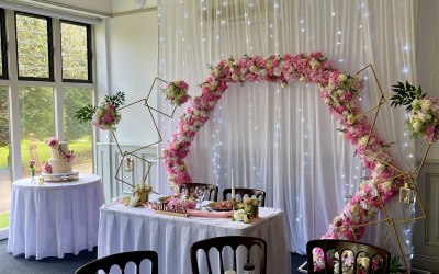 Intimate Wedding Reception Decor