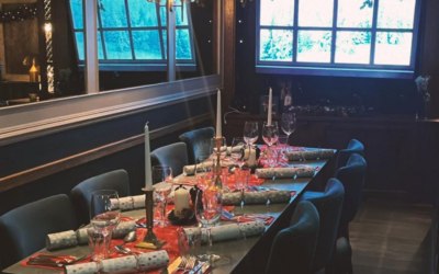 Christmas Private Dining Set-Up