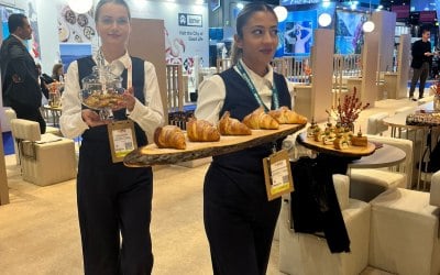 Corporate Hospitality staff at WTM in London Excel