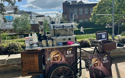 Branded coffee trike