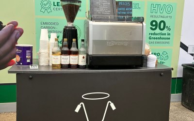 Pop up coffee bar