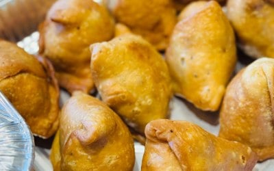Homemade veg samosa 