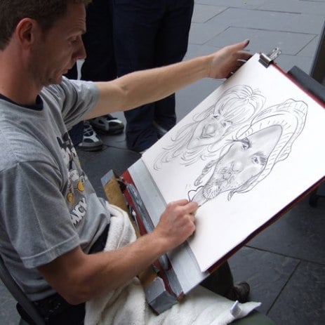 caricature artist hire london