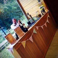 Our oak bar in action Wedding & Event Bar Hire Yorkshire
