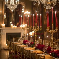 Gold themed wedding