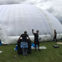 Inflatable domes