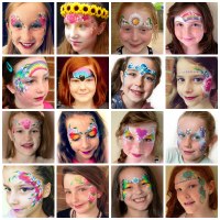 Girls face painting Girls Face Painting designs by Fey Faces