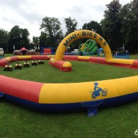 Quad Bikes in inflatable ring 50cc petrol quads Quads N Castles