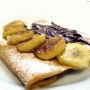 Going banana with melted chocolate 