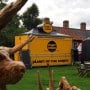 Getting ready for Woodfest the National Trusts free event at Hatfield Forest Essex Planet of the Crepes mobile catering van at woodfest event hatfield forest Essex.