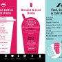 Our extensive hot and cold beverage menu Our extensive hot and cold beverage menu