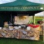 Our branded gazebo set up at a recent event Fatted Pig Company Hog Roast