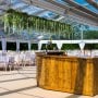 Wedding marquee with clear roofs