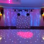 Gold Package set-up at Ramada Plaza, Southport. Please note: Backdrop and dance floor supplied by venue.