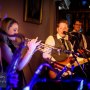 Funk City at Farnham Castle wedding Female horn section. Live Party band