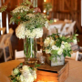 Barn style centrepieces 
