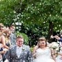 Raining confetti Winchester wedding photgrapher in Portsmouth