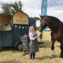 The Tipsy Mare herself, sharing a joke with Tom, about that time a horse walks into a bar.. The Tipsy Mare herself