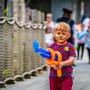 Face painting at a fun day event