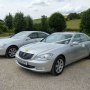 Matching Silver Mercedes S Class Wedding Cars