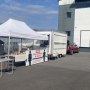 White corporate Catering unit and gazebo White corporate Catering unit and gazebo