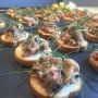 Thai Beef Salad Served on a Croute