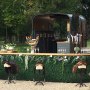 Our beautiful larger bar setup & our famous saddle stools Our beautiful larger bar setup & our famous saddle stools