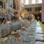 An elegant wedding breakfast setting at Blenheim Palace, Oxford. An elegant wedding breakfast setting at Blenheim Palace, Oxford.