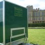 Luxury Loos at Hardwick Hall for a wedding with the hall as the backdrop. Luxury Loos Derbyshire
