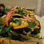 Grilled Aubergine ans sweet potato hummus with Sumac onion zhug and zaatar Grilled Aubergine ans sweet potato hummus with Sumac onion zhug and zaatar