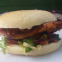 Popular jerk burger Popular jerk burger