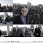 Actor Robert Bathurst and the Manchester skyline Actor Robert Bathurst and the Manchester skyline