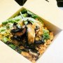 Jollof Rice, Spinach and Agushi (Spinach with crushed melon seed) Jollof Rice, Spinach and Agushi (Spinach with crushed melon seed)