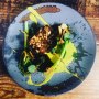 Umami Braised Short Rib/ Charred Broccoli/ Ginger &Garlic Chips Umami Braised Short Rib/ Charred Broccoli/ Ginger &Garlic Chips