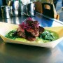 Ostrich Steak with Nutmeg Creamed Spinach and Miele Meal Ostrich Steak with Nutmeg Creamed Spinach and Miele Meal