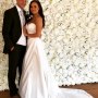 Our classic ivory flower wall Our classic ivory flower wall