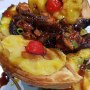 Pineapple Upside Down Waffle/ Teriyaki Chicken and Pan fried steak bowl Pineapple Upside Down Waffle/ Teriyaki Chicken and Pan fried steak bowl