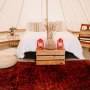 Ysella Bell Tent Hire, Cornwall. Bell Tent interior Ysella Bell Tent Hire, Cornwall. Bell Tent interior