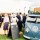 Frankie at a marquee wedding VW Split Screen Mobile Cocktail beer lager spirits bar