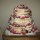 A naked wedding cake we did A naked wedding cake we did