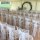 White lace sashes over chiavari chairs White lace sashes over chiavari chairs