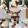 Edible flowers wedding cake With matching grooms cheesecake Edible flowers wedding cake With matching grooms cheesecake