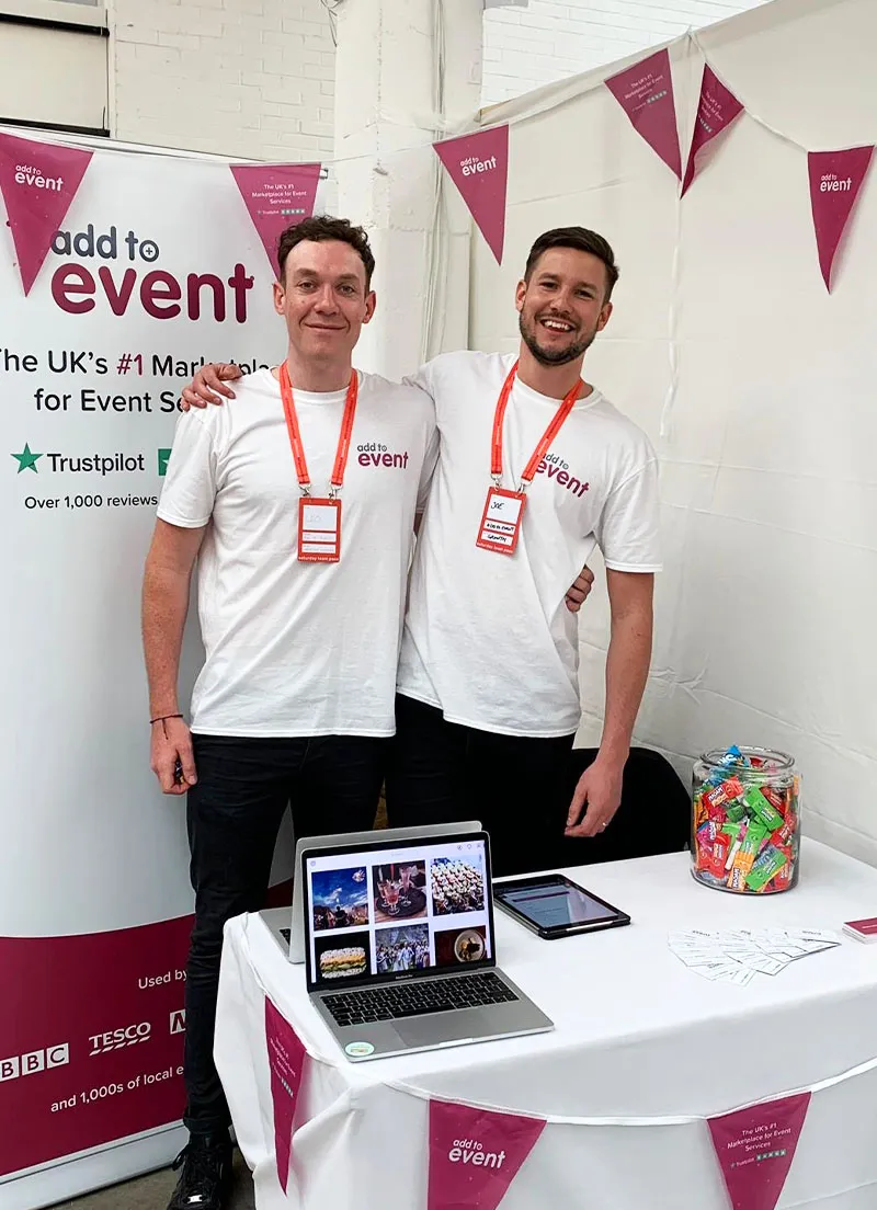 Joe and Leo at Silicon Milk Roundabout Jobs Fair