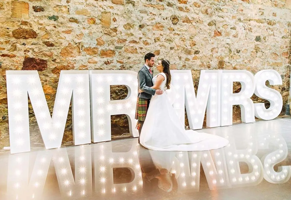 Big Bright Letters light up letter for wedding