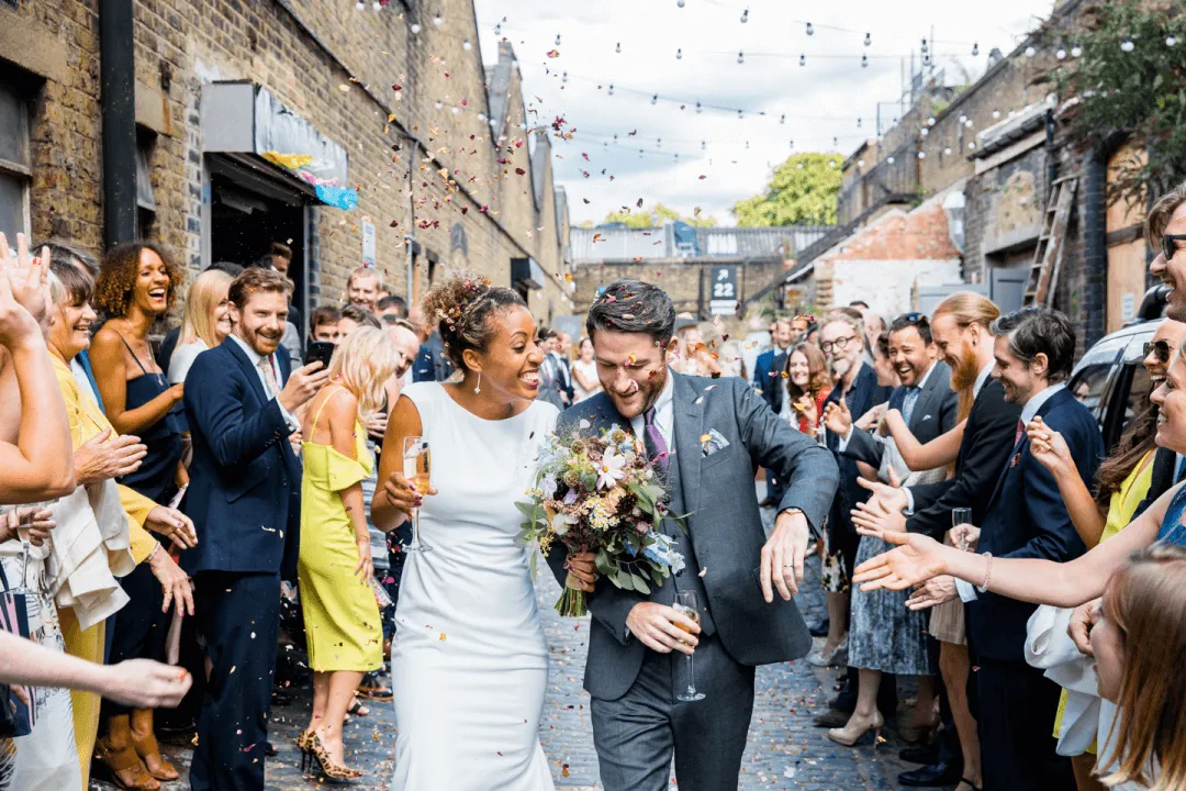 Image of young couple who have just got married. Photo from Add to Event supplier Farlie Photography