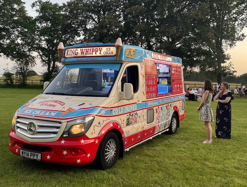 Traditional ice cream van from King Whippy Surrey