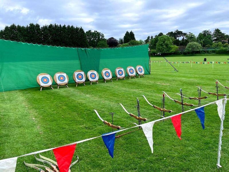 Outdoor archery setup from On Targett Events